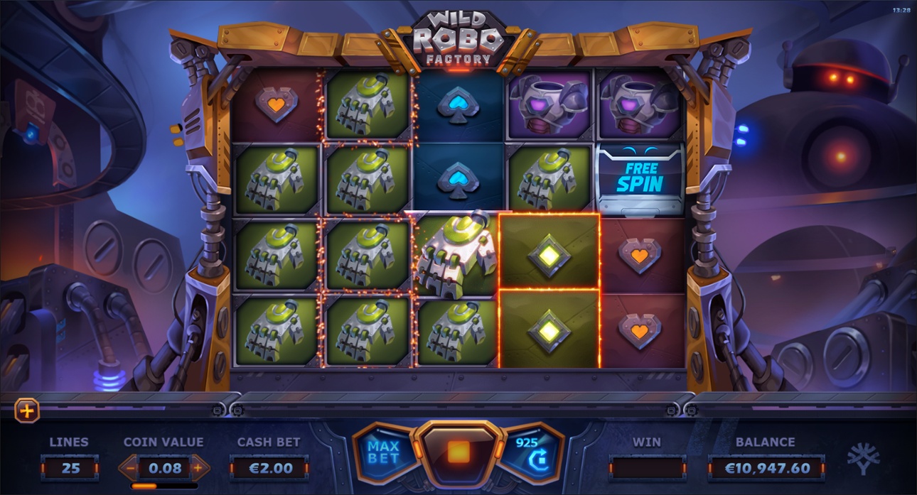 Wild Robo Factory random feature Symbol Swap