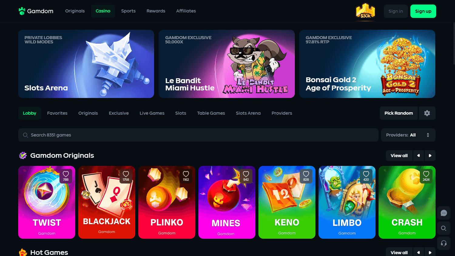Gamdom_Casino_game_gallery_desktop