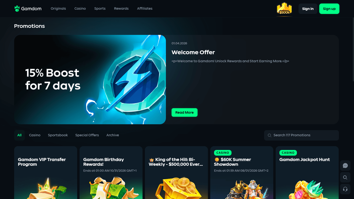 Gamdom_Casino_promotions_desktop