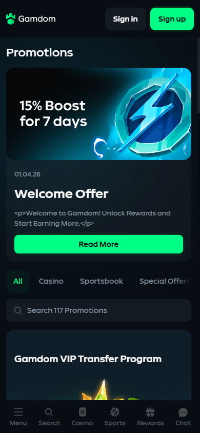 Gamdom_Casino_promotions_mobile