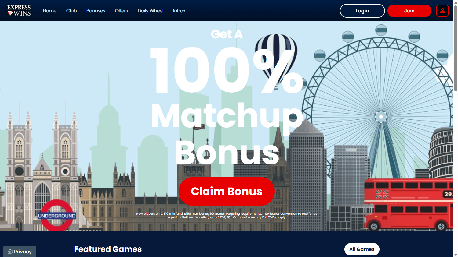 express_wins_casino_homepage_desktop