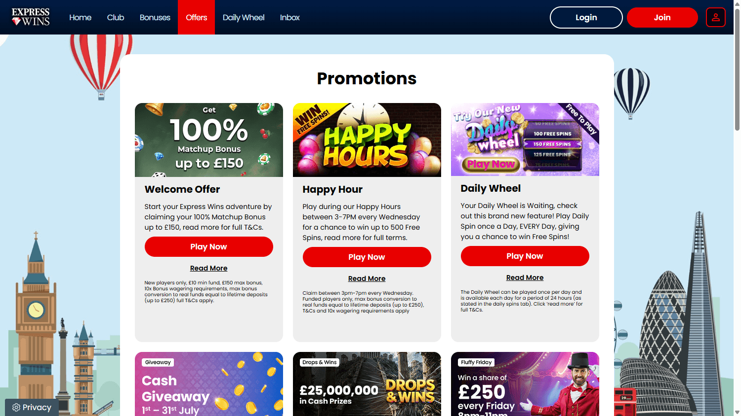 express_wins_casino_promotions_desktop