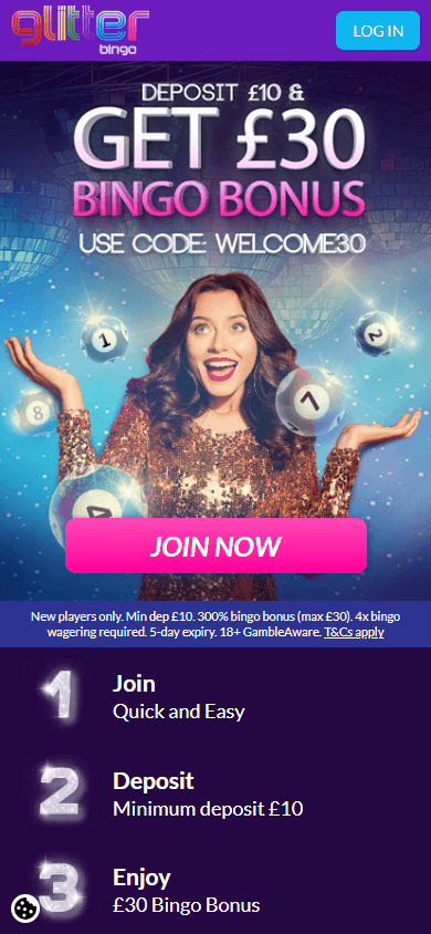 Glitter_Bingo_Casino_homepage_mobile