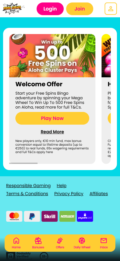 FreeSpinsBingo_Casino_IE_promotions_mobile