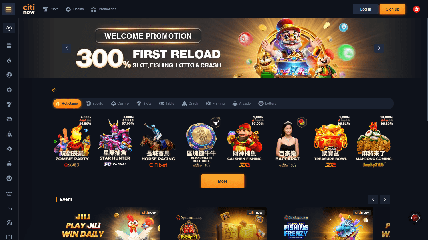 Citinow_Casino_homepage_desktop