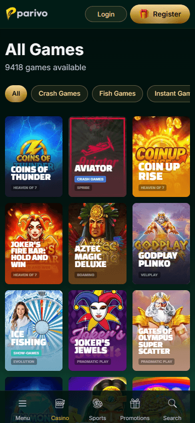 Parivo_Casino_game_gallery_mobile