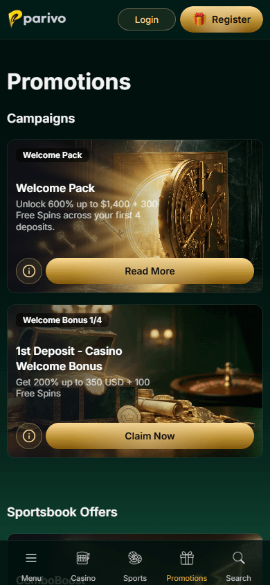 Parivo_Casino_promotions_mobile