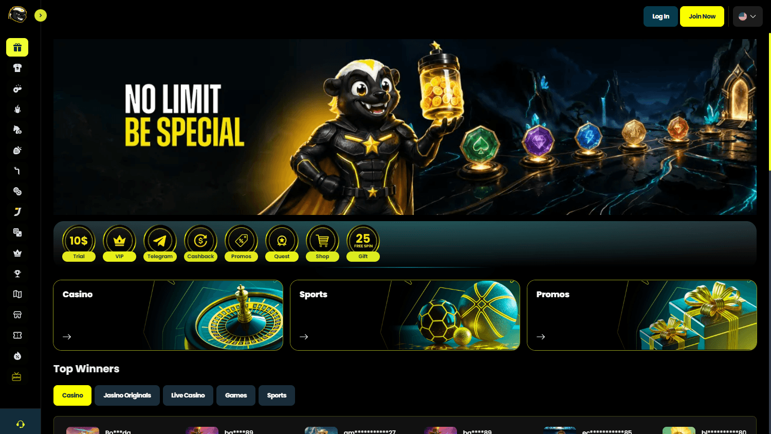 Jasino_Casino_homepage_desktop