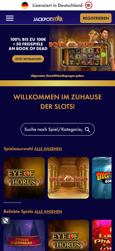 JackpotStar_Casino_DE_homepage_mobile