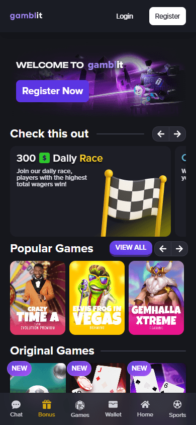 Gamblit_Casino_homepage_mobile