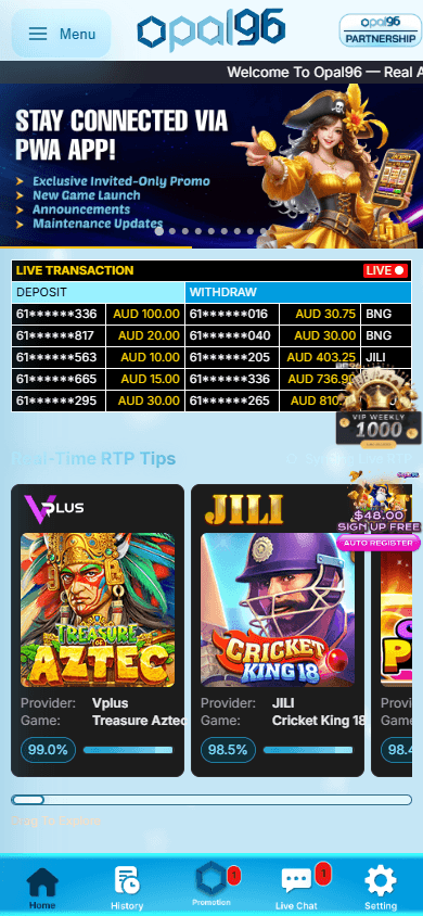 Opal96_Casino_homepage_mobile