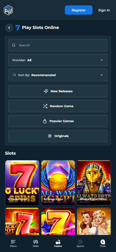 Betterplayerwin_Casino_game_gallery_mobile