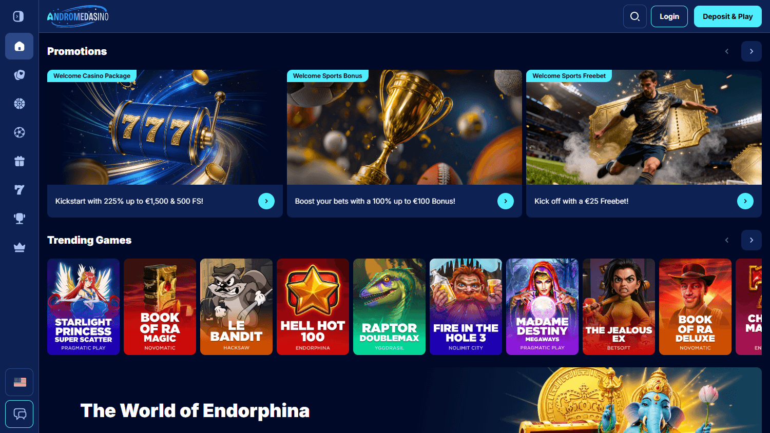 Andromedasino_Casino_homepage_desktop