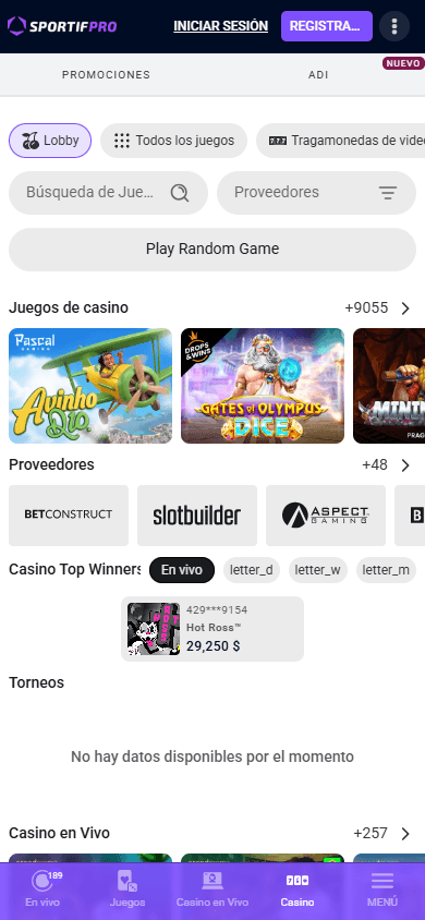 Sportifpro_Casino_game_gallery_mobile