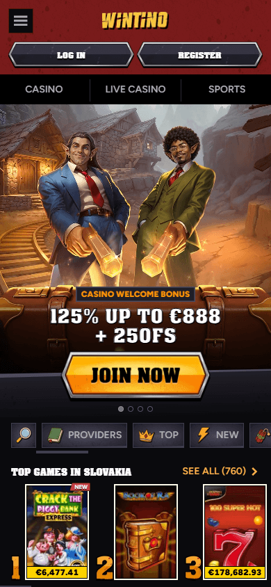Wintino_Casino_homepage_mobile