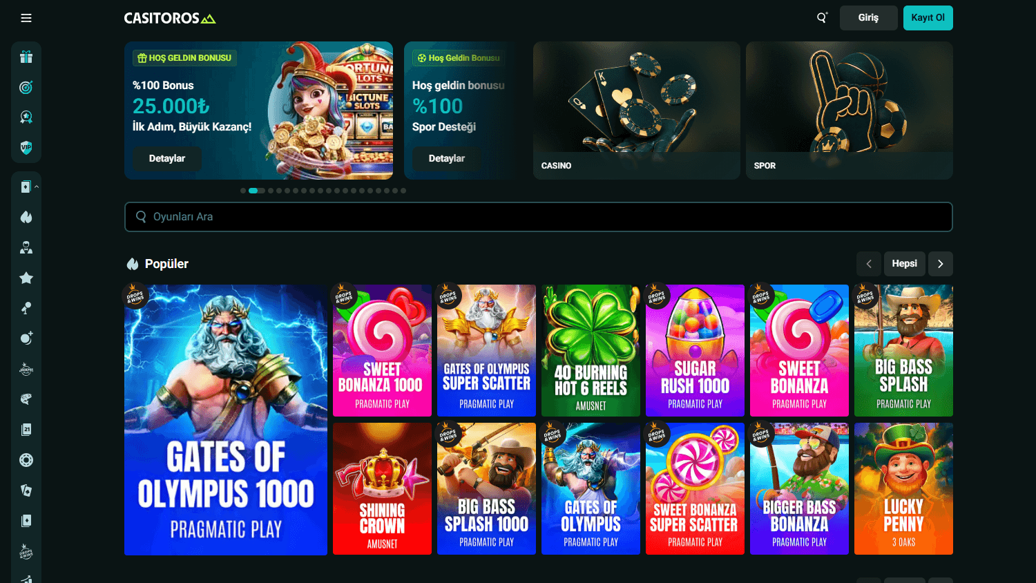 Casitoros_Casino_homepage_desktop