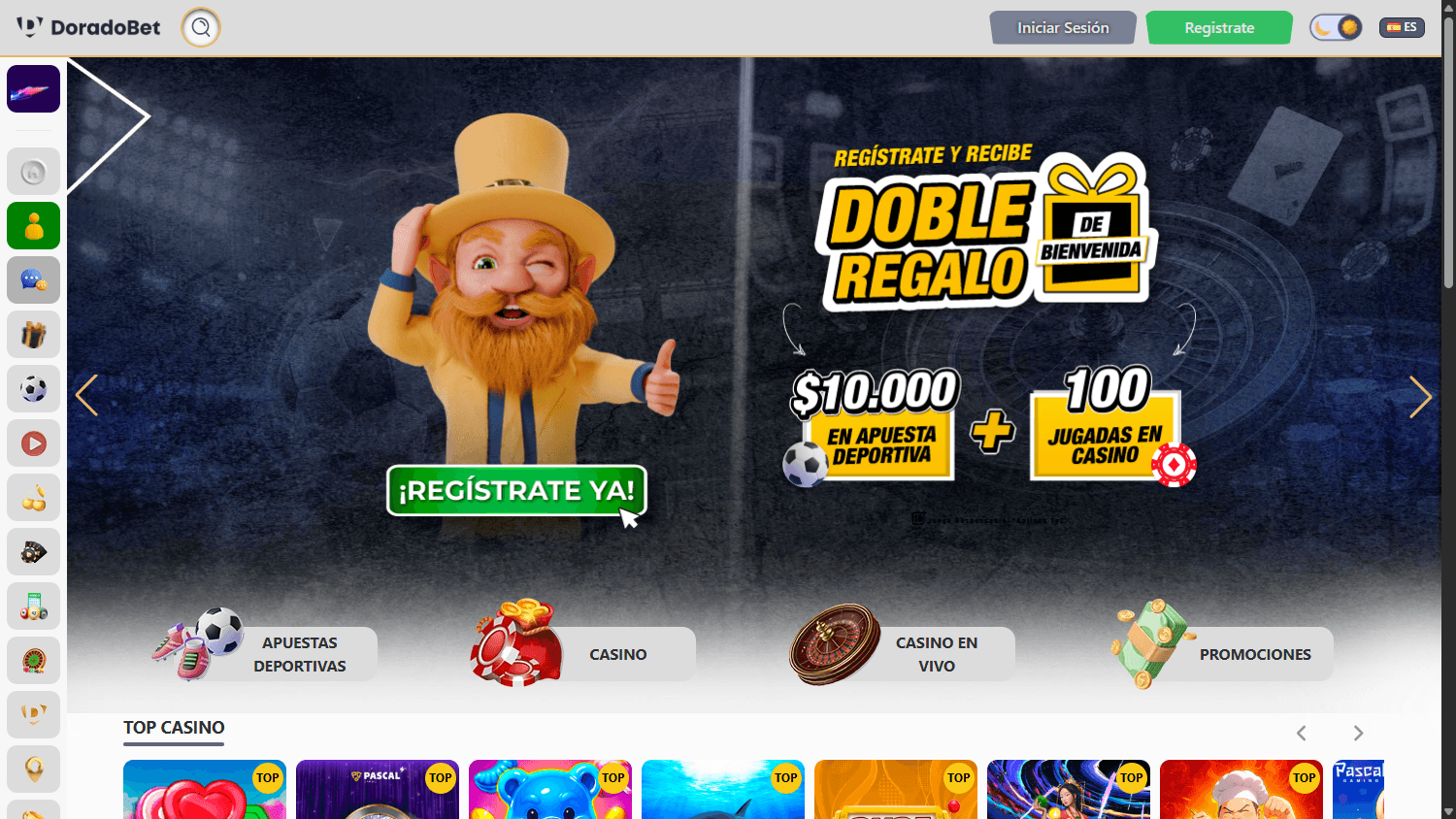 doradobet_casino_homepage_desktop
