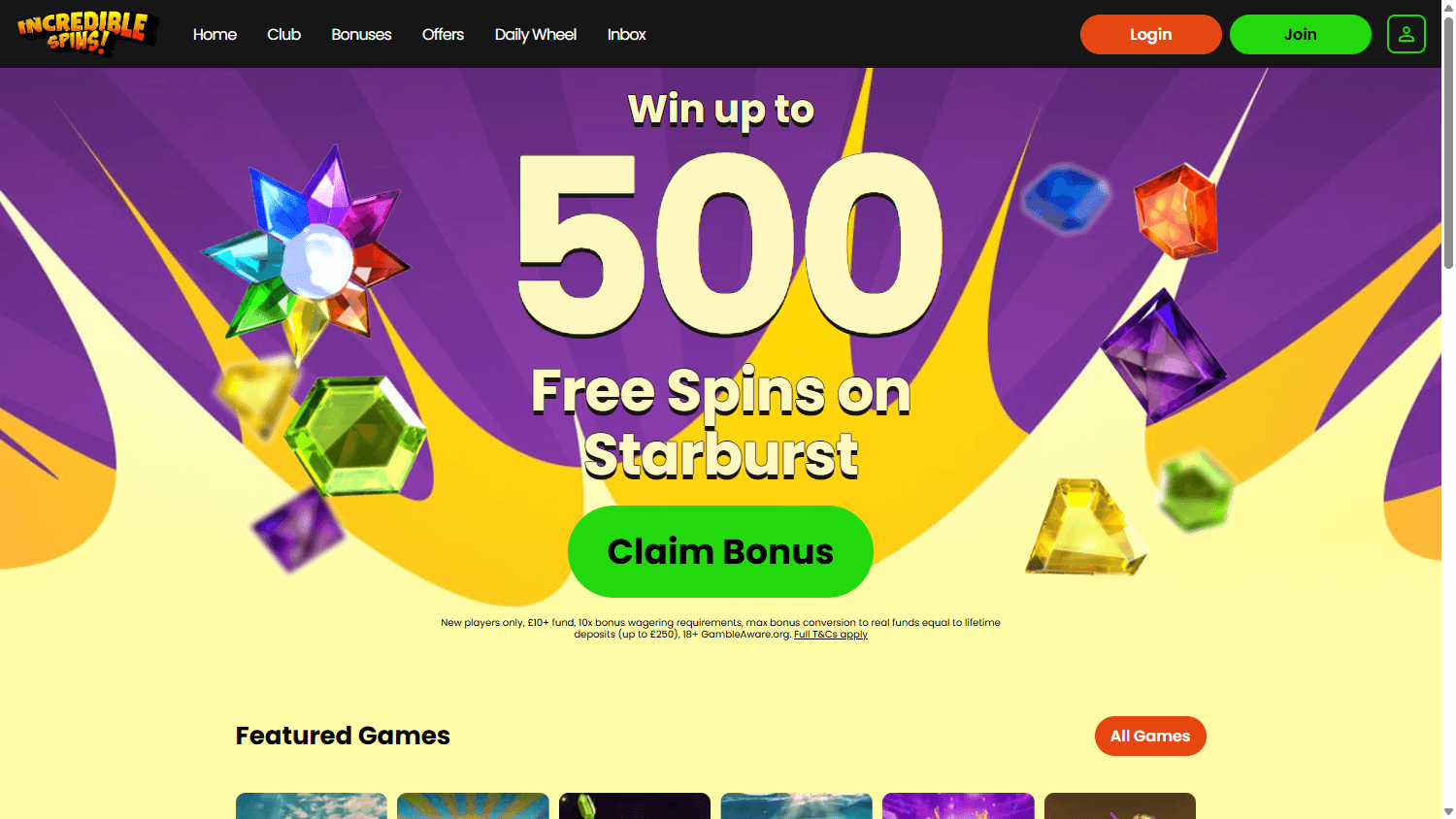 Incredible_Spins_Casino_homepage_desktop
