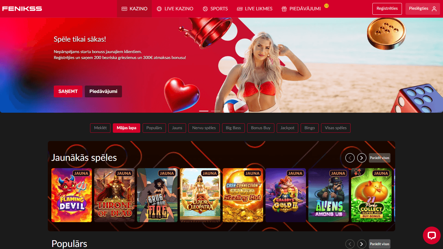 fenikss_casino_homepage_desktop