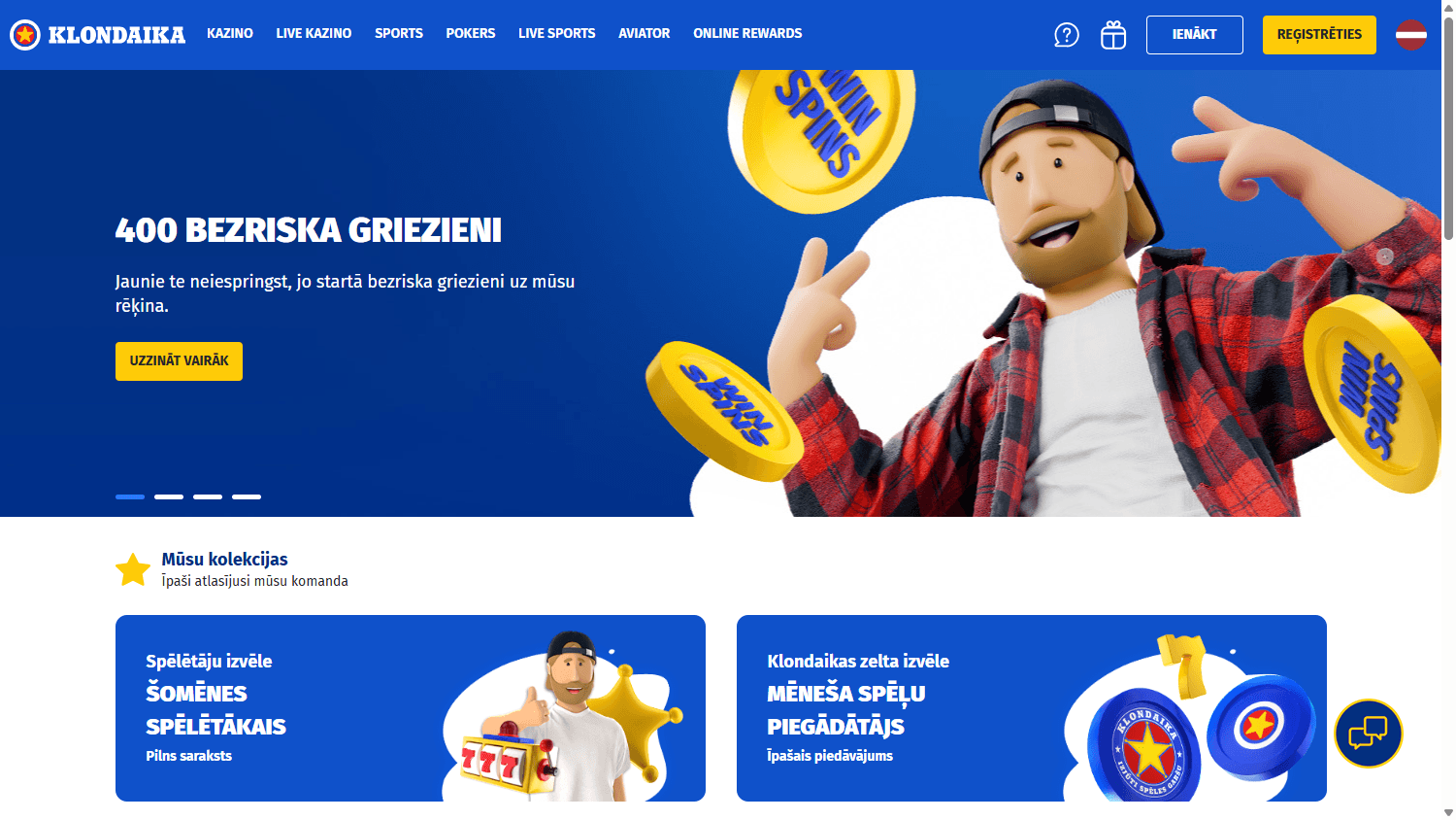 klondaika_casino_homepage_desktop