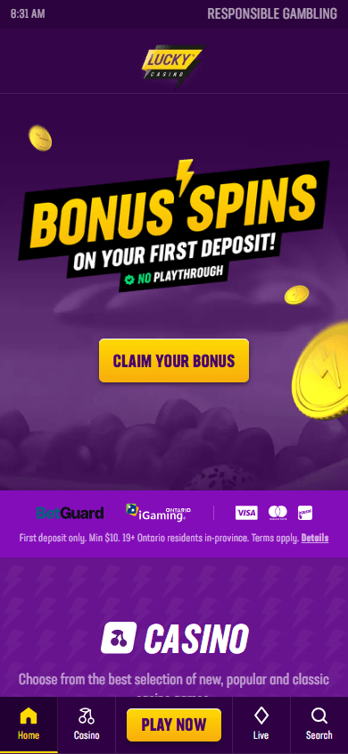 Lucky_Casino_Ontario_homepage_mobile