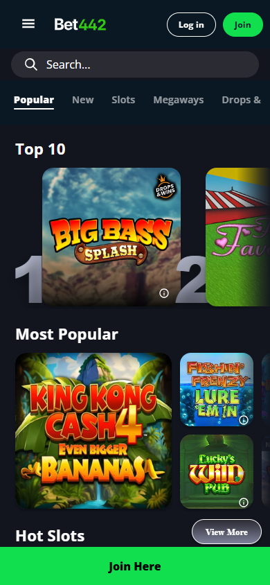 Bet442_Casino_game_gallery_mobile