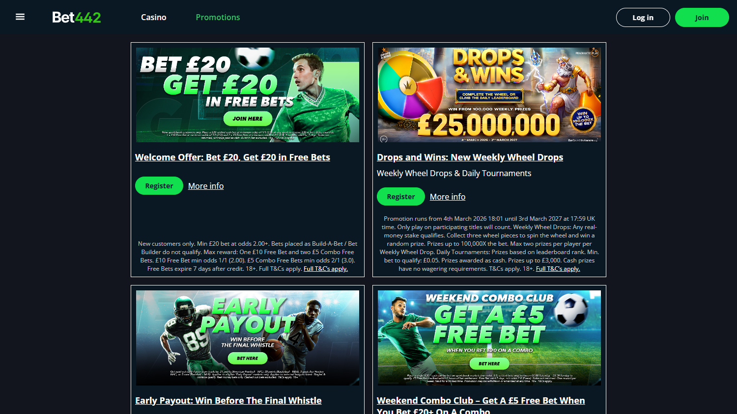 Bet442_Casino_promotions_desktop