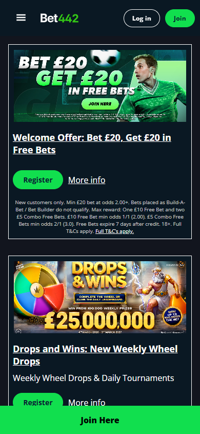 Bet442_Casino_promotions_mobile
