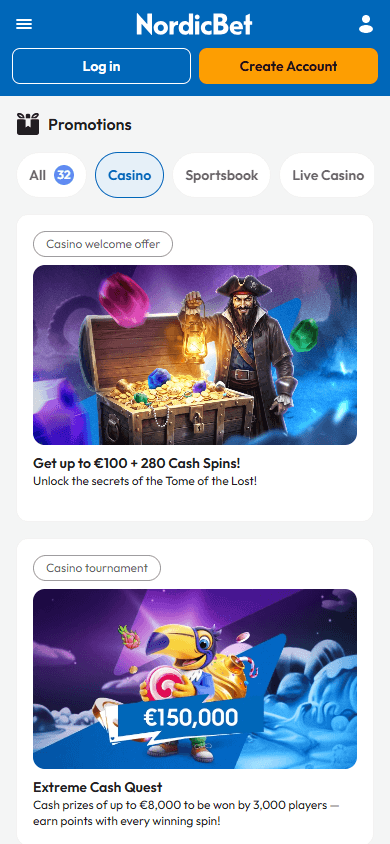 NordicBet_Casino_promotions_mobile