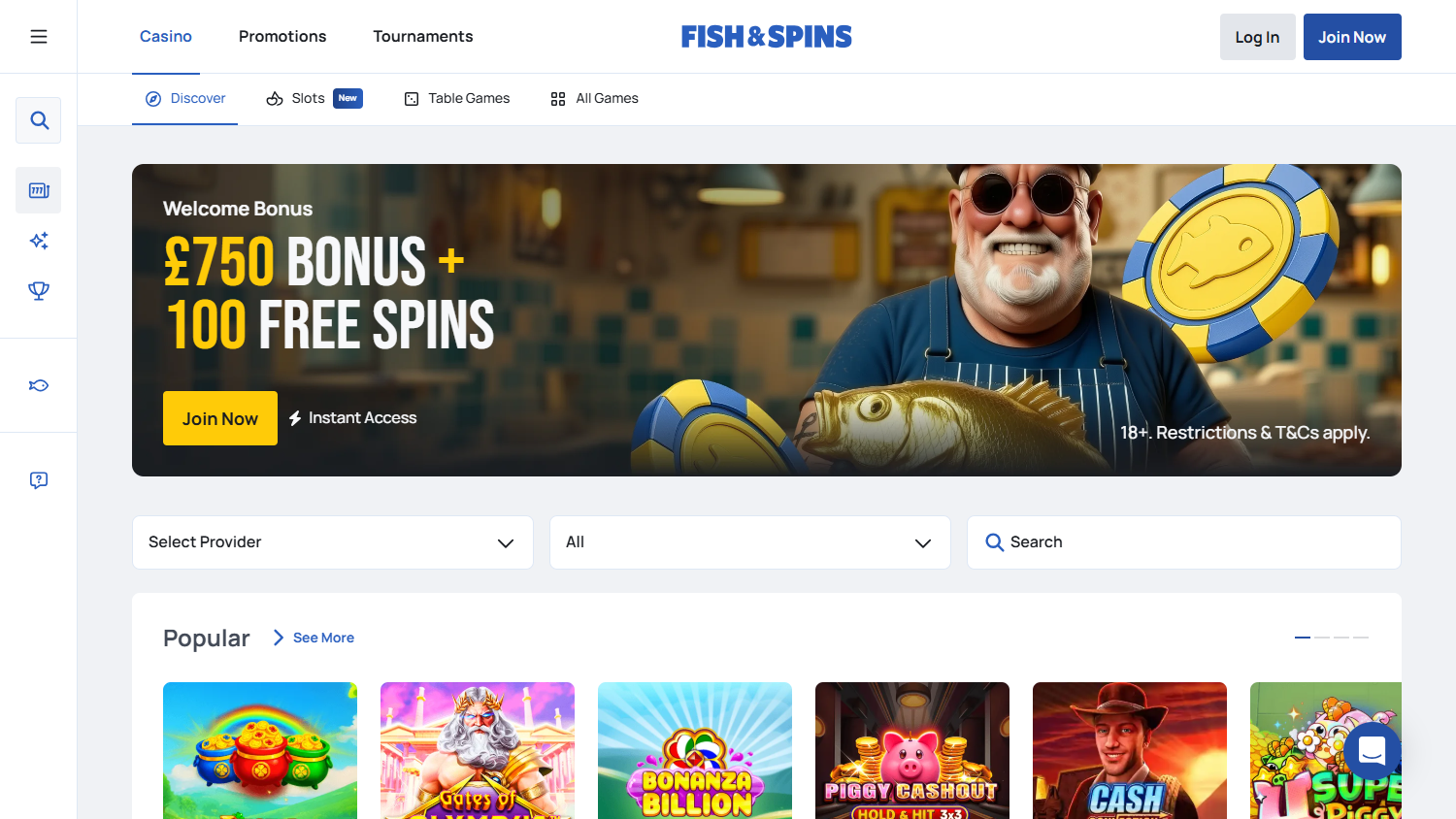 FishSpins_Casino_homepage_desktop