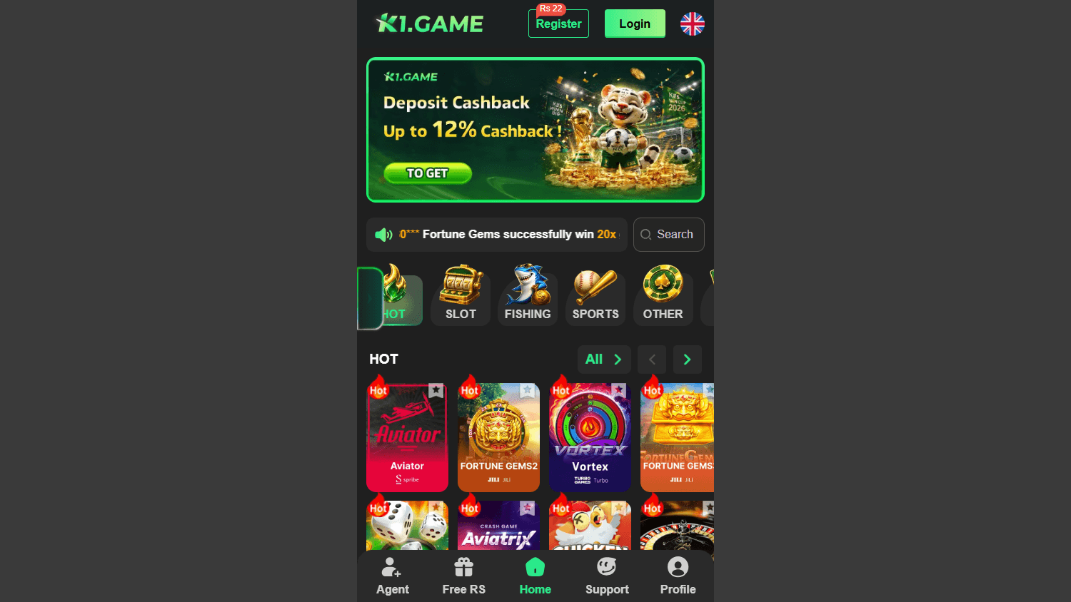 K1.game_Casino_homepage_desktop
