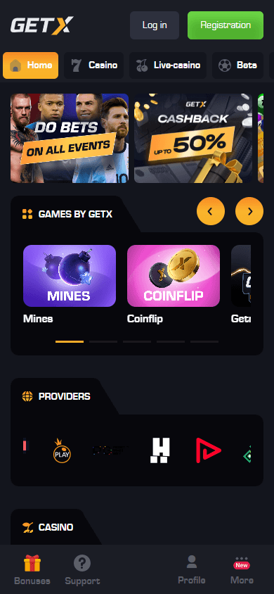 GETX_Casino_homepage_mobile