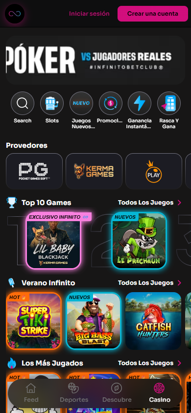 infinito.bet_Casino_game_gallery_mobile