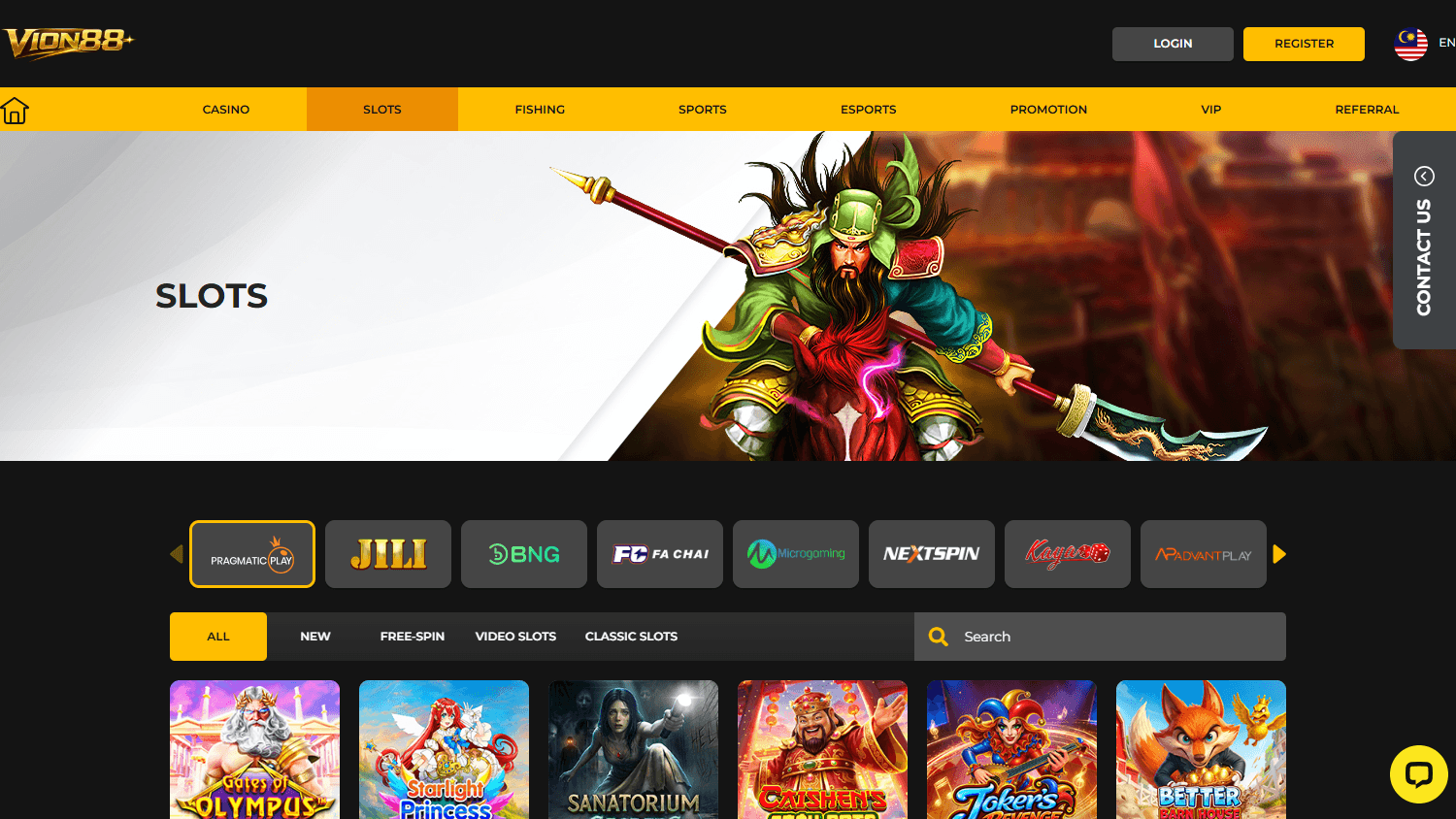 VION88_Casino_game_gallery_desktop