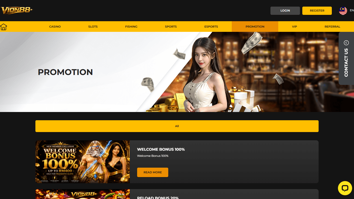 VION88_Casino_promotions_desktop