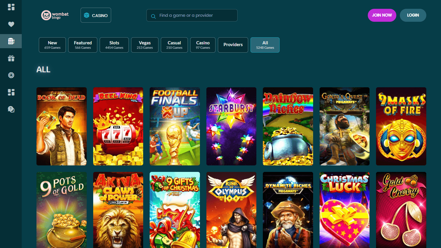 WombatBingo_Casino_game_gallery_desktop