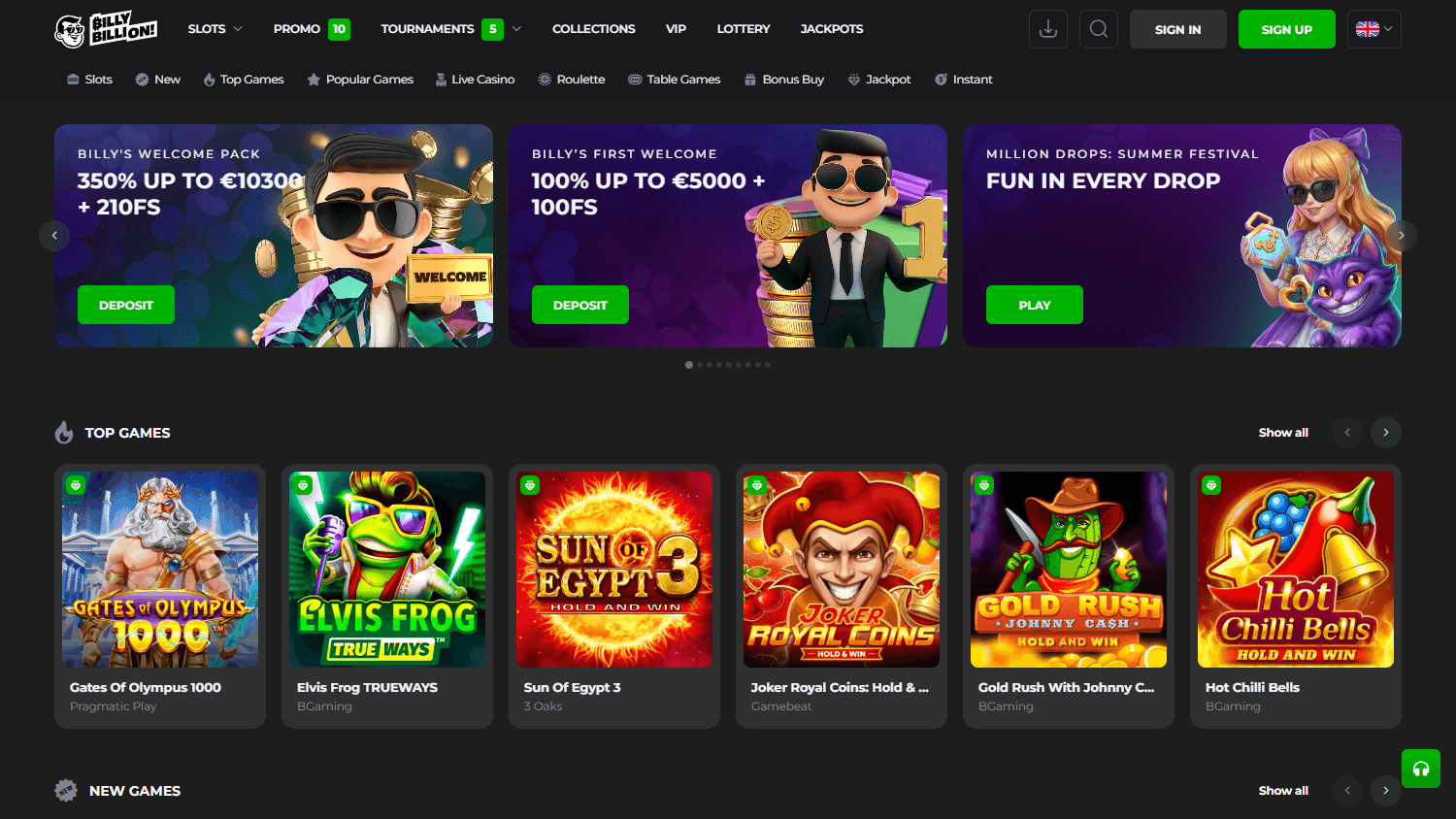 Billy_Billion_Casino_homepage_desktop