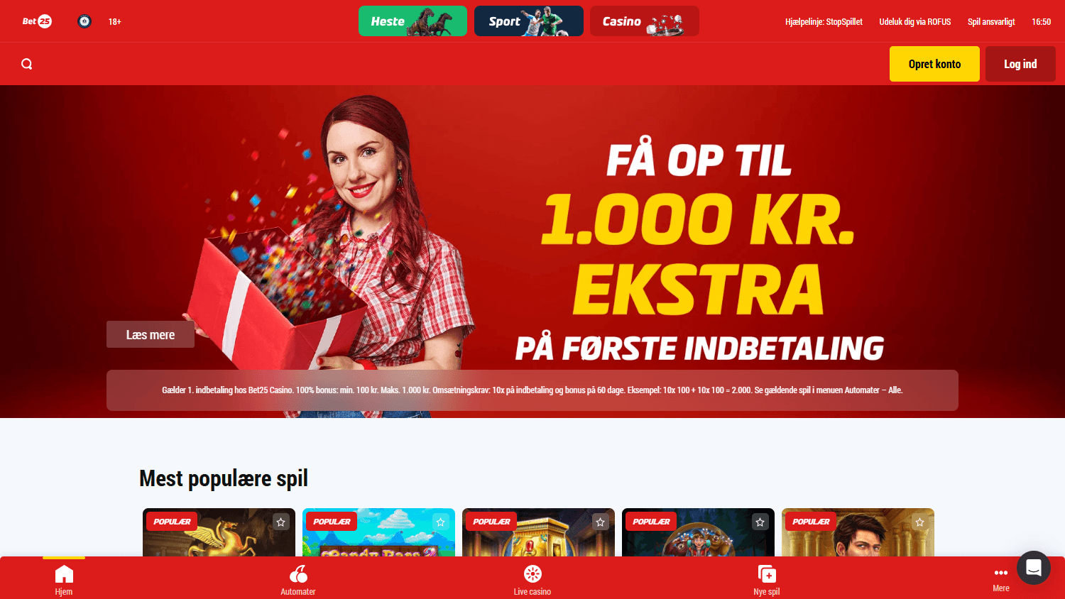 Bet25_Casino_DK_homepage_desktop