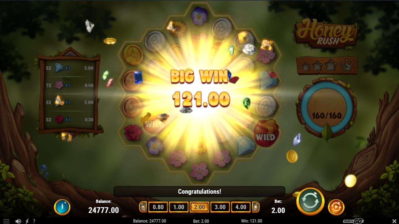 Honey Rush big win