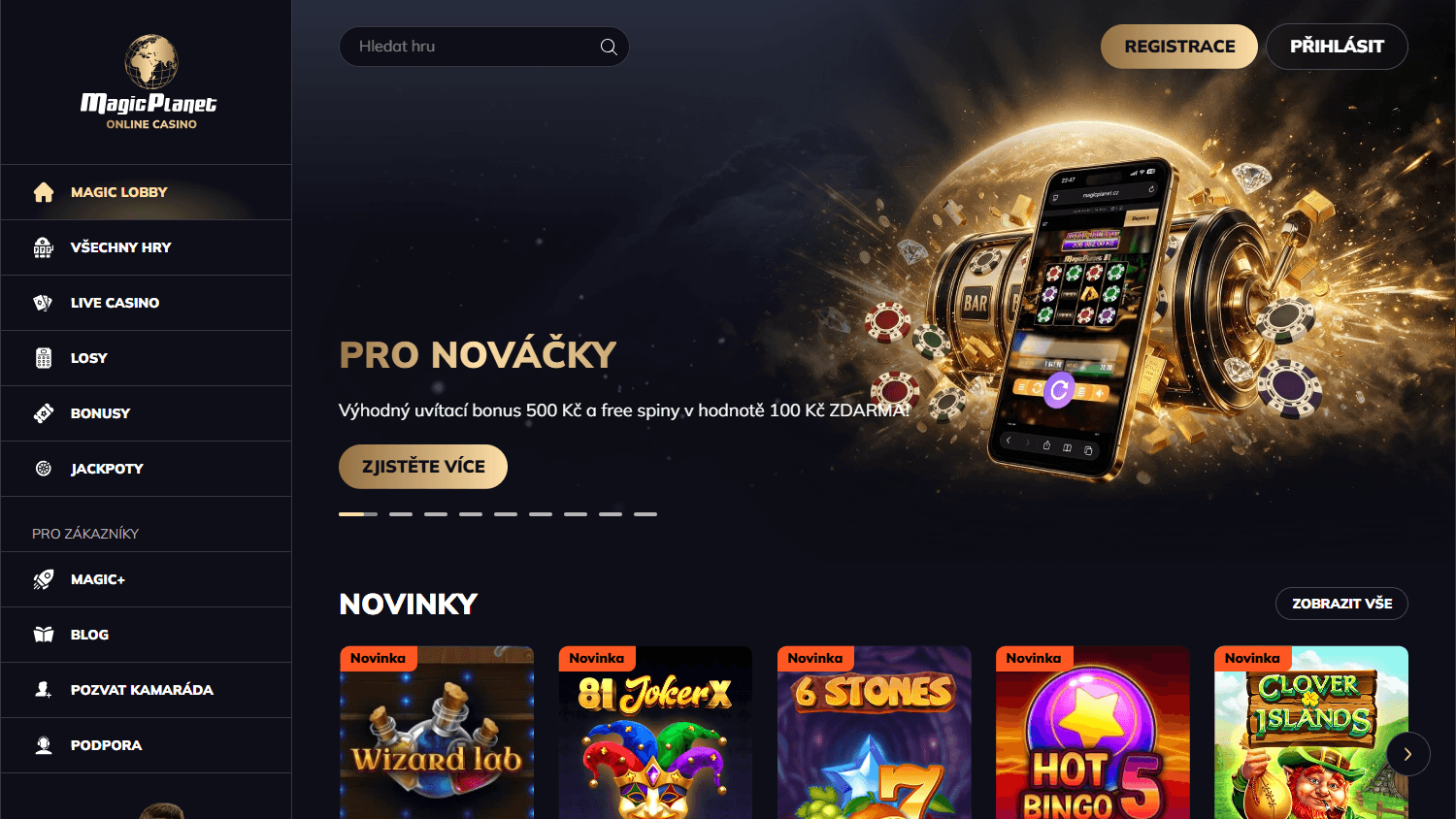 Magic_Planet_Online_Casino_homepage_desktop