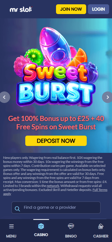 MrSlot_Casino_homepage_mobile