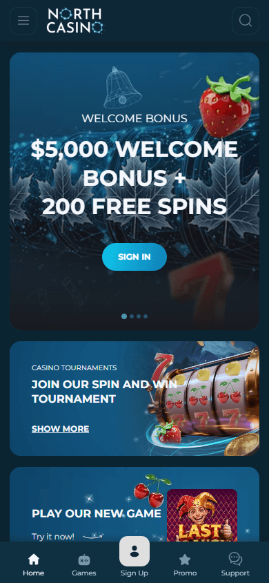 north_casino_homepage_mobile
