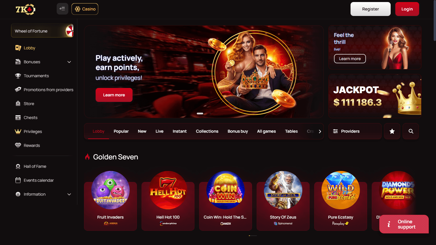7K_Casino_homepage_desktop