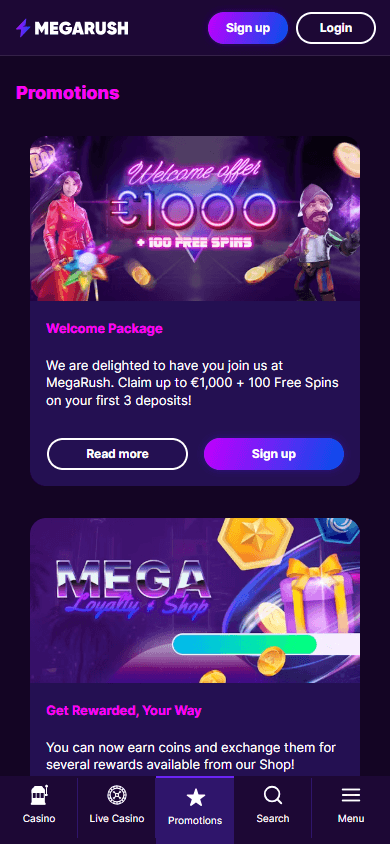 MegaRush_Casino_promotions_mobile