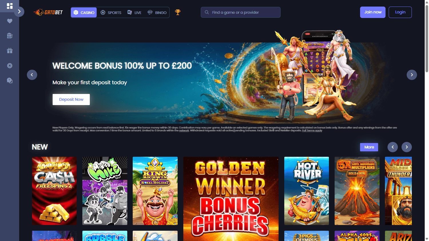 Gatobet_Casino_homepage_desktop