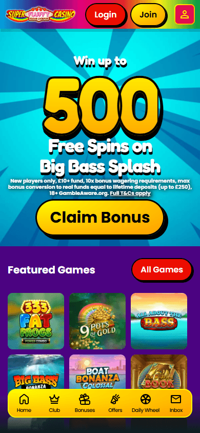 super_mega_fluffy_rainbow_vegas_jackpot_casino_homepage_mobile