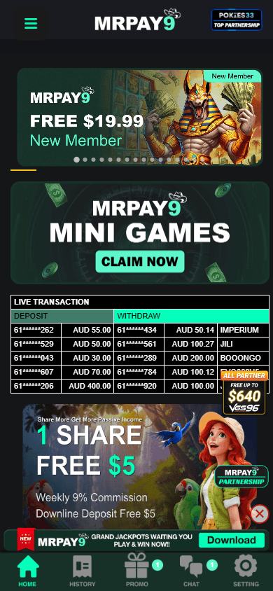 mrpay9_casino_homepage_mobile