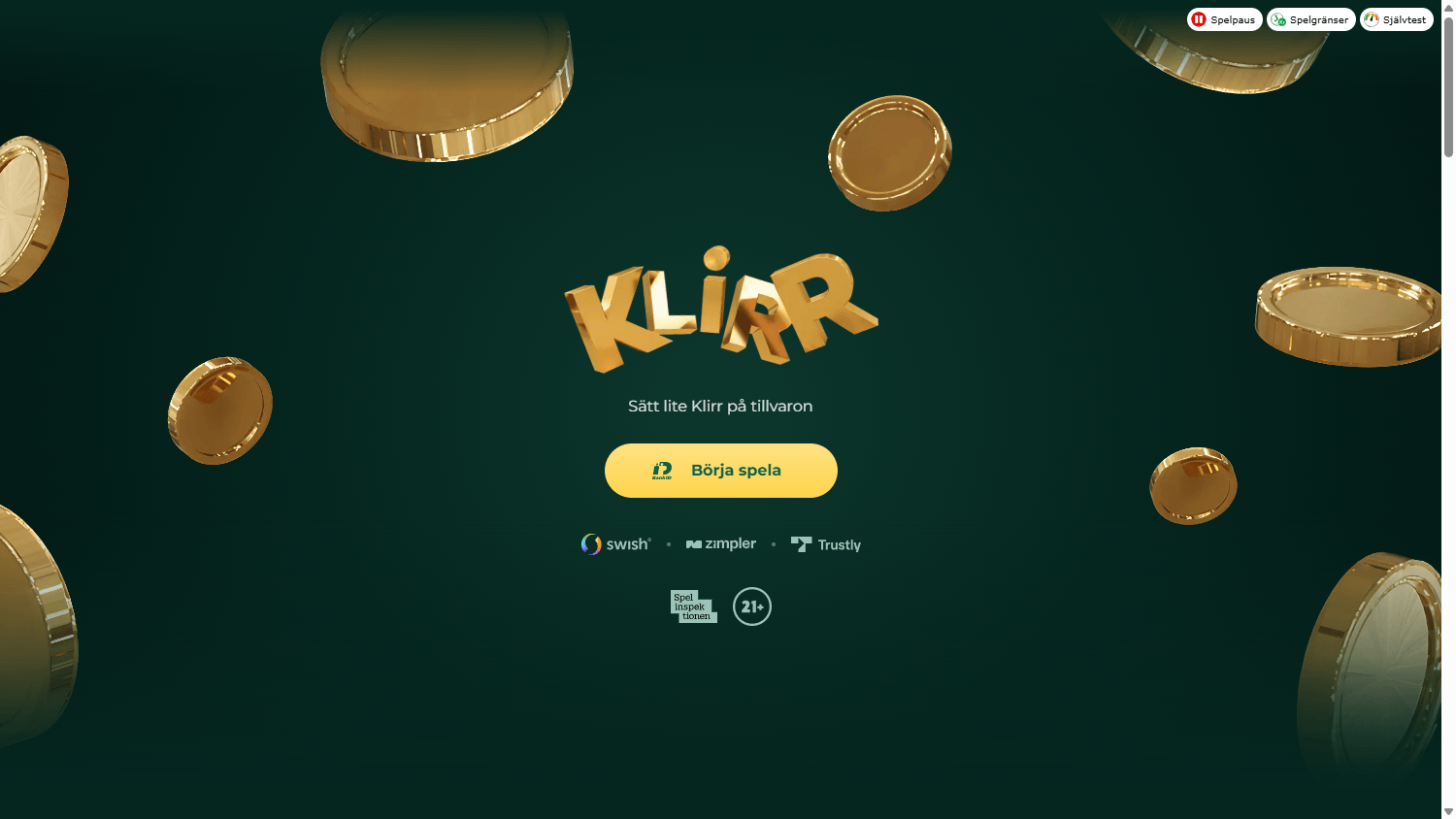 klirr_casino_homepage_desktop