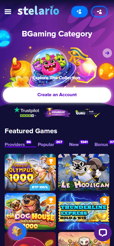 stelario_casino_homepage_mobile