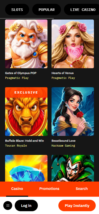 Nopein_Casino_game_gallery_mobile
